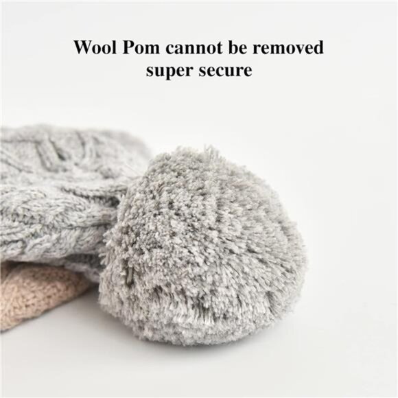 SOMALER Toddler Baby Boys Girls Winter Hat Kids Ear Flap Warm Fleece Lined Knit - Picture 5 of 6